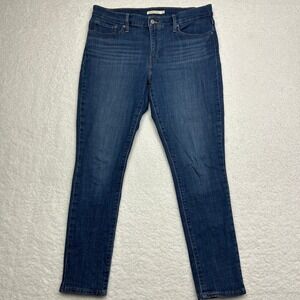 Levi's 311 Womens Jeans 32 Blue Denim Shaping Skinny‎ Mid Rise Stretch Medium